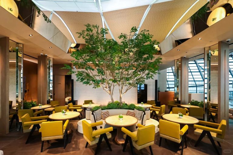 海南航空联名洲际酒店浦东机场贵宾厅全新揭幕：花园绿洲设计 + 云端美食体验升级